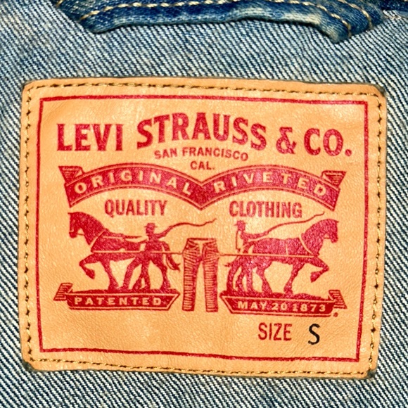 [Levi’s] Classic Denim Jean Sleeveless Vest - Small - Picture 3 of 8